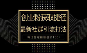 创业者捷径！最新被动引流方法大揭秘，实现100+精准引流-老K资源网