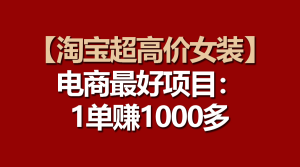 电商更好项目：淘宝超高价女装，一单赚1000多-老K资源网