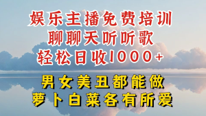 娱乐主播到底该如何做，个位数直播间也能轻松日入过千，一起来揭秘-老K资源网