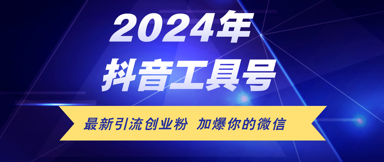 24年抖音最新工具号日引流300+创业粉，日入5000+-老K资源网