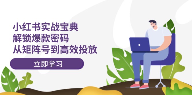 小红书实战宝典：解锁爆款密码，从矩阵号到高效投放-老K资源网