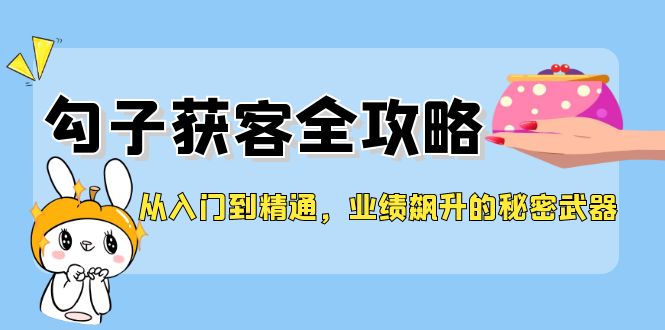 从入门到精通，勾子获客全攻略，业绩飙升的秘密武器-老K资源网