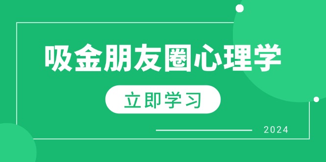 朋友圈吸金心理学：揭秘心理学原理，增加业绩，打造个人IP与行业权威-老K资源网