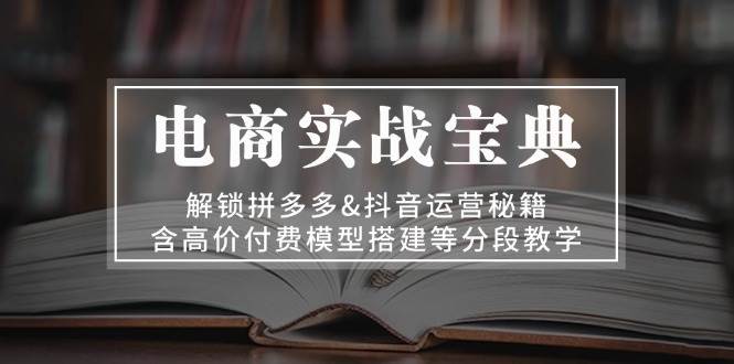 电商实战宝典：解锁拼多多&抖音运营秘籍，含高价付费模型搭建等分段教学-老K资源网