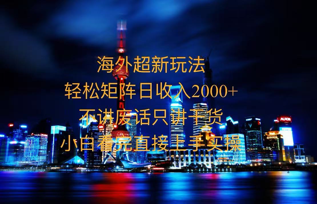 2025全新海外暴力玩法，操作简单，小白轻松上手-老K资源网