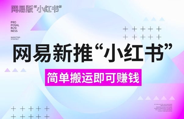 网易官方新推“小红书”，搬运即有收益，新手小白千万别错过(附详细教程)-老K资源网