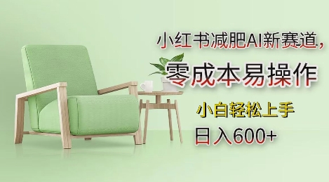 小红书减肥AI新赛道，零成本易操作，日入多张，小白轻松上手-老K资源网
