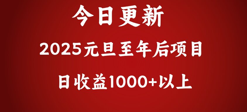 翻身项目，日收益1000+以上-老K资源网