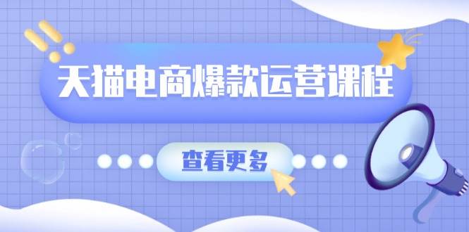 天猫电商爆款运营课程，爆款卖点提炼与流量实操，多套模型全面学习-老K资源网