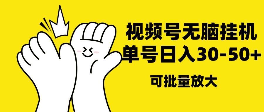 视频号无脑挂机，单号30-50+，可批量放大-老K资源网