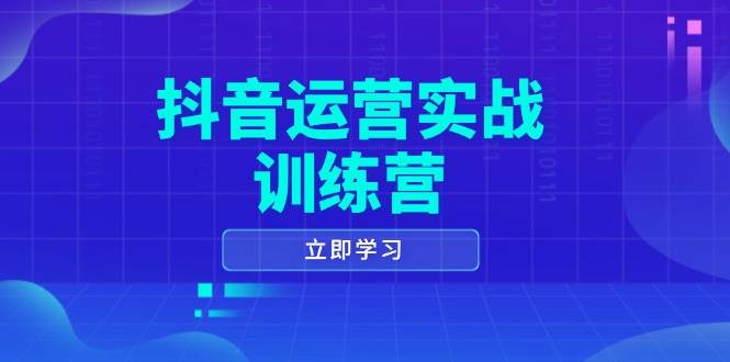 抖音运营实战训练营，0-1打造短视频爆款，涵盖拍摄剪辑、运营推广等全过程-老K资源网