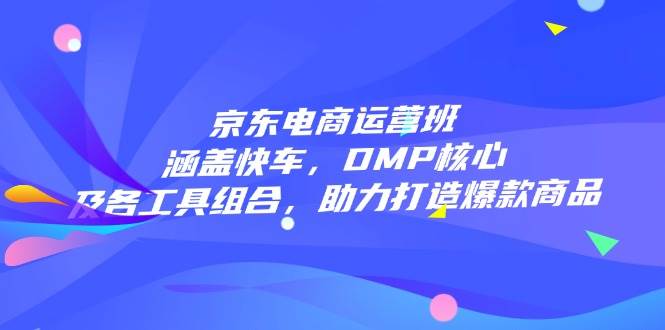 京东电商运营班：涵盖快车，DMP核心及各工具组合，助力打造爆款商品-老K资源网
