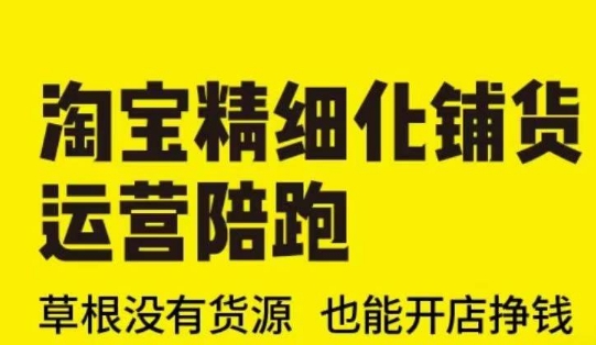 淘宝精细化铺货运营陪跑(部分更新至2025)，草根没有货源 也能开店挣钱-老K资源网