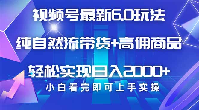 （14454期）视频号带货最新6.0玩法，作品制作简单，当天起号，复制粘贴，轻松矩阵…-老K资源网