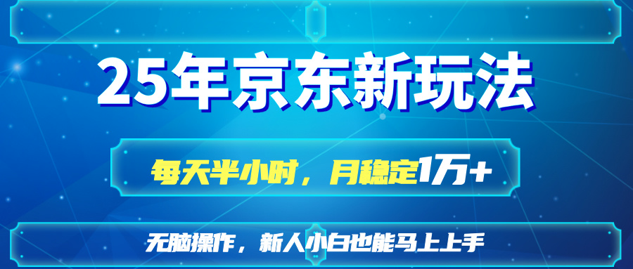 （14309期）25京东新玩法，每天半小时，月稳定1W+-老K资源网