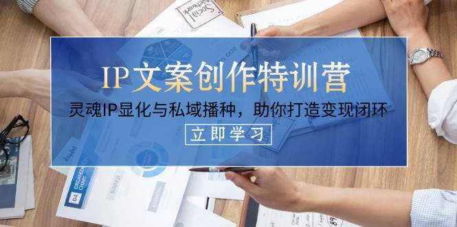 IP文案创作特训营，灵魂IP显化与私域播种，助你打造变现闭环（14节课）-老K资源网