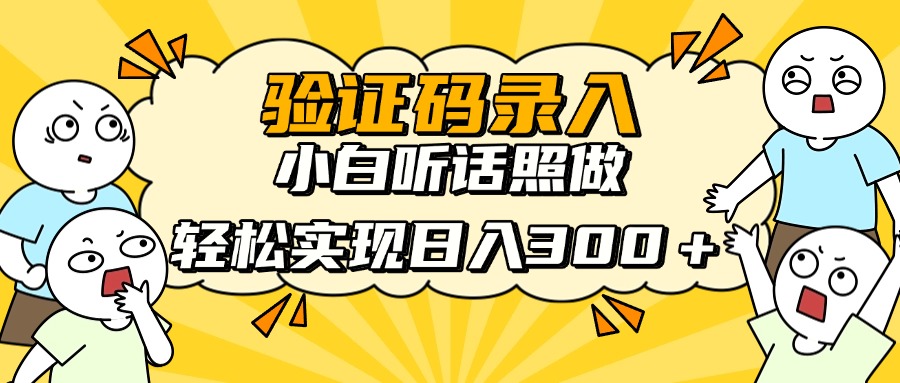 （14408期）信息录入项目，10秒一单，新手小白听话照做快速上手，实现日入300＋-老K资源网