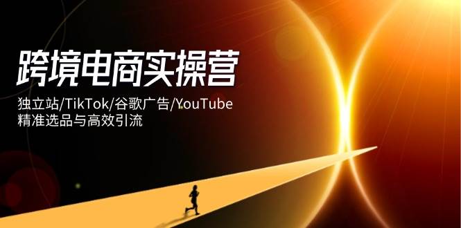 跨境电商实操营：独立站/TikTok/谷歌广告/YouTube，精准选品与高效引流-老K资源网