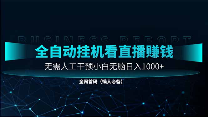 （14483期）直播助手全自动看大平台直播赚钱，全自动无需人工干预，小白无脑日入1000-老K资源网