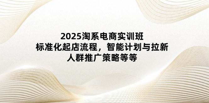 2025淘系电商实训班：标准化起店流程，智能计划与拉新，人群推广策略等等-老K资源网
