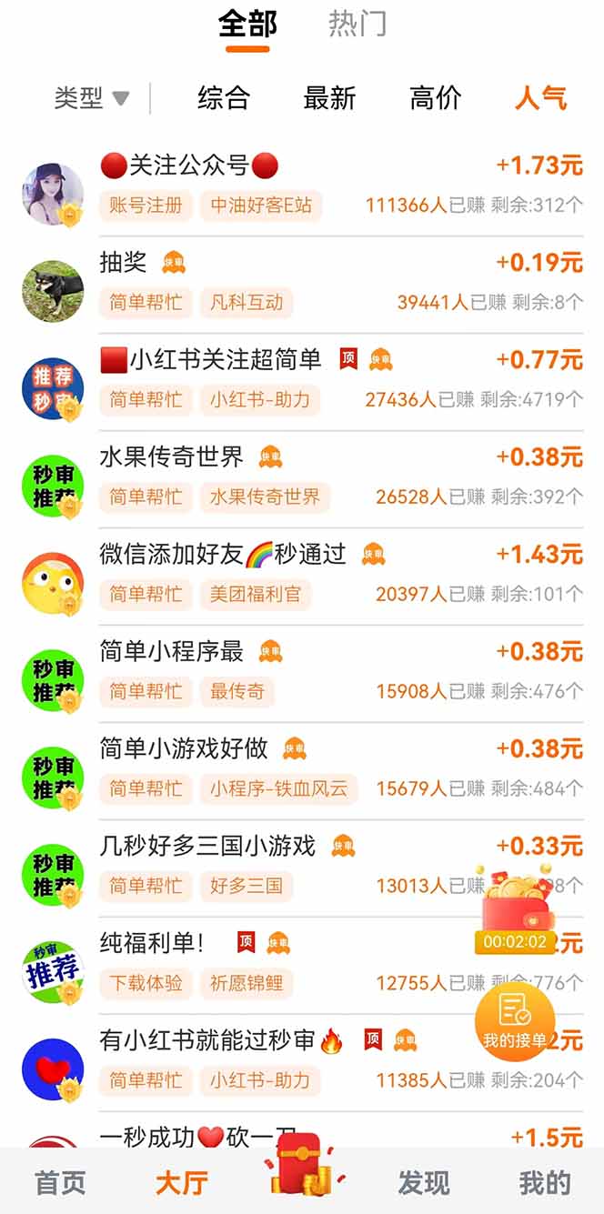 零撸小项目免费分享 点赞助力 无任何门槛 手机随时可做  单日收益200＋-老K资源网