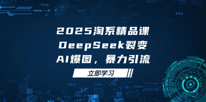 （14639期）2025 淘系精品课，DeepSeek 裂变，AI 爆图，暴力引流-老K资源网