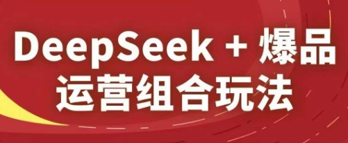 DeepSeek+爆品运营组合玩法，2025淘系精品课-老K资源网