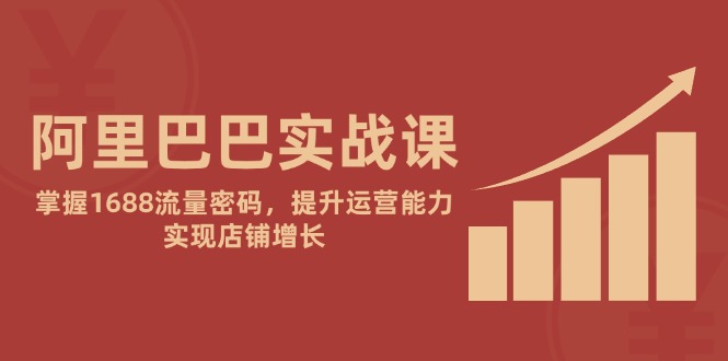 阿里巴巴实战课：掌握1688流量密码，提升运营能力，实现店铺增长-老K资源网