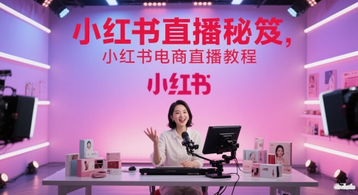 小红书直播秘笈，小红书电商直播教程-老K资源网