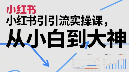 小红书引流实操课，从小白到大神-老K资源网