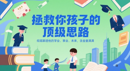 付费文章：拯救你孩子的顶级思路，彻底聊透他的学业、事业、未来，含金量满满-老K资源网