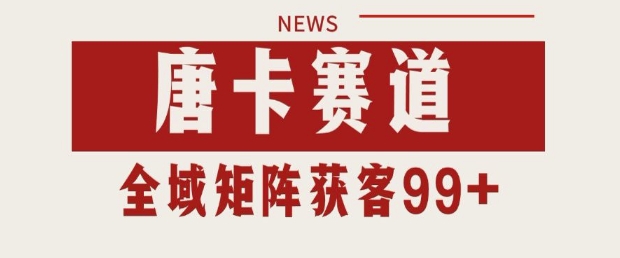 小红书某音唐卡赛道引流获客 自热矩阵日引200+-老K资源网