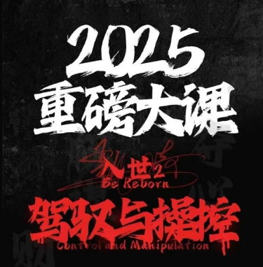 2025重磅大课，入世2，驾驭与控制-老K资源网