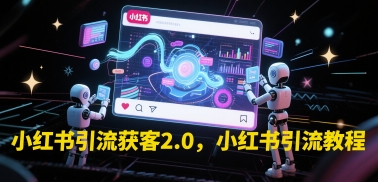 小红书引流获客2.0，小红书引流教程-老K资源网
