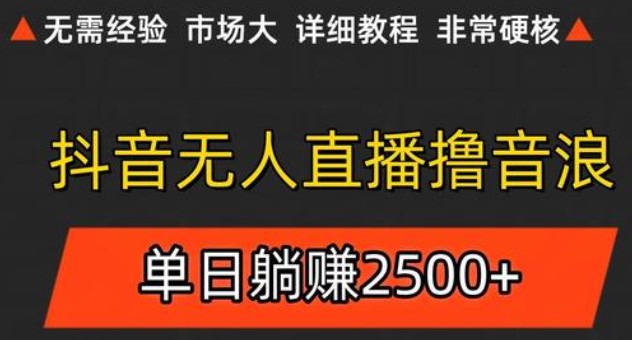 抖音无人直播6.0 简单无脑可矩阵 每天两小时轻松躺赚500+-老K资源网