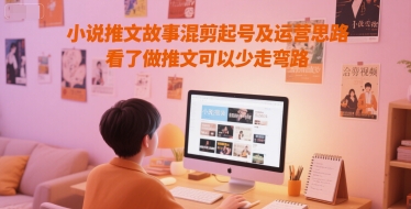 小说推文故事混剪起号及运营思路，看了做推文可以少走弯路-老K资源网