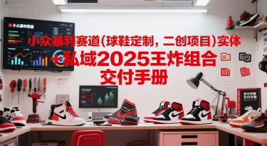 小众暴利赛道(球鞋定制，二创项目)实体+私域2025王炸组合  交付手册-老K资源网