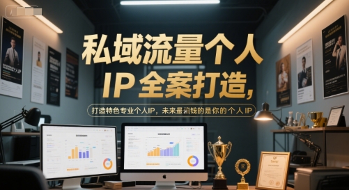 私域流量个人IP全案打造，打造特色专业个人IP，未来最值钱的是你的个人IP-老K资源网