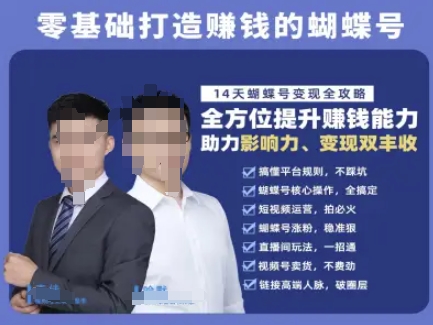 蝴蝶号专栏-视频号运营教程，零基础打造挣钱的蝴蝶号，14天蝴蝶号变现全攻略-老K资源网