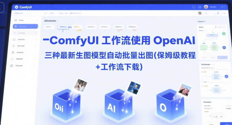 ComfyUI 工作流使用 OpenAI 三种最新生图模型自动批量出图(保姆级教程+工作流下载)-老K资源网