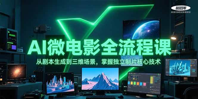 AI微电影全流程课，从剧本生成到三维场景，掌握独立制片核心技术-老K资源网