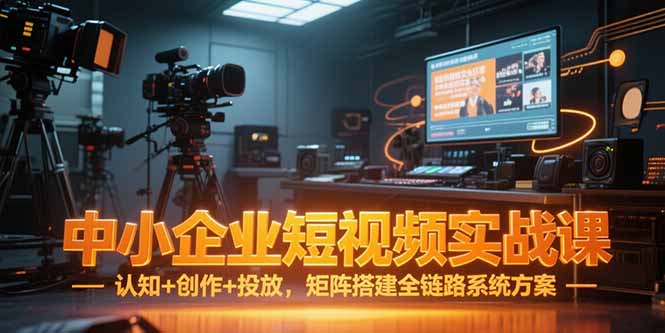 （15249期）中小企业短视频实战课，认知+创作+投放，矩阵搭建全链路系统方案-老K资源网