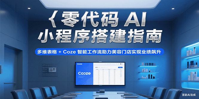 零代码AI小程序搭建指南，多维表格+Coze智能工作流助力美容门店实现业绩飙升-老K资源网
