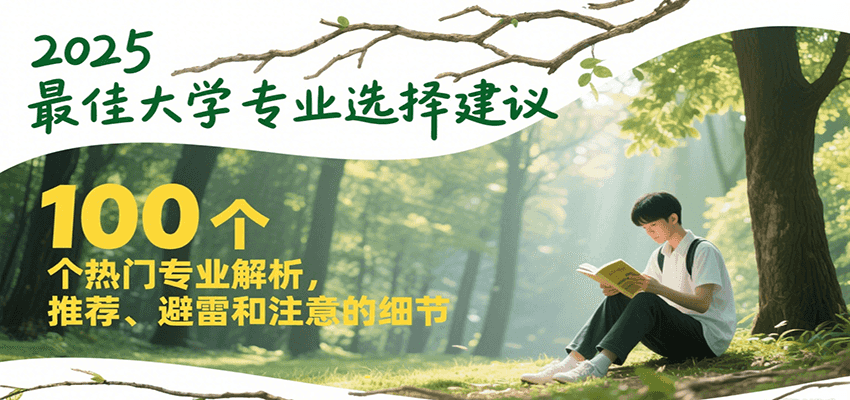 2025最佳大学专业选择建议，100个热门专业解析，推荐、避雷和注意的细节-老K资源网