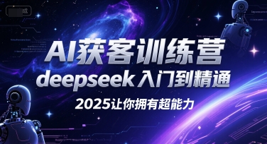 AI获客训练营，deepseek入门到精通，2025让你拥有超能力-老K资源网
