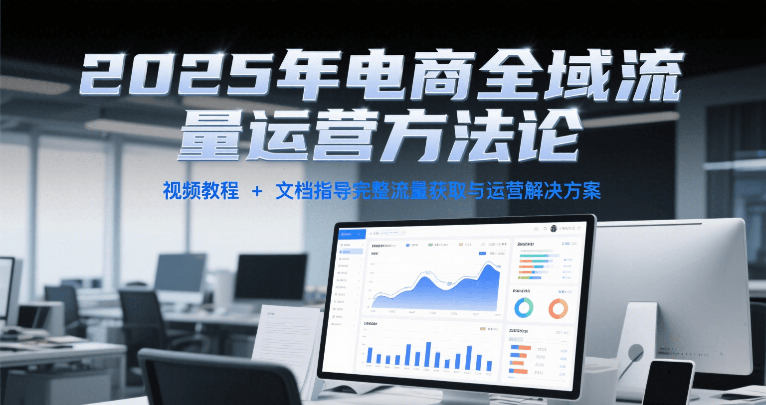 2025年电商全域流量运营方法论，视频教程+文档指导完整流量获取与运营解决方案-老K资源网