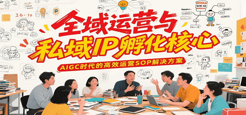 全域运营与私域IP孵化核心，AIGC时代的高效运营SOP解决方案-老K资源网