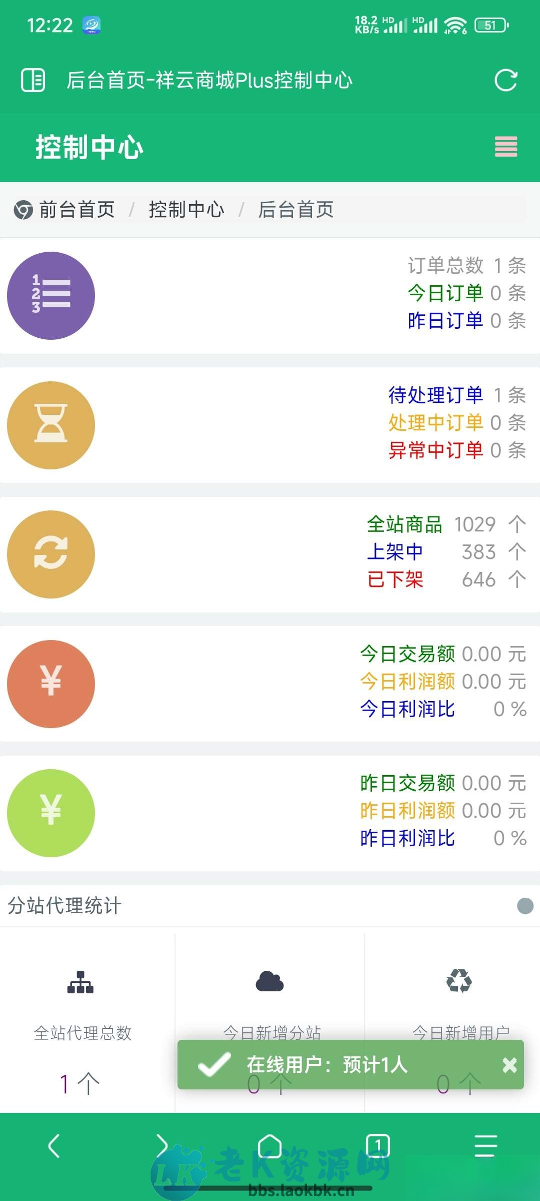 祥云系统开源云商城程序全开源版 个人程序云商城-老K资源网