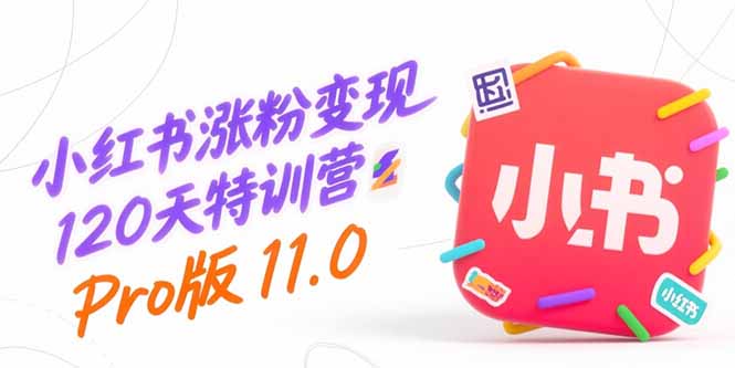 小红书涨粉变现120天特训营Pro版11.0：从0到1掌握平台运营,内容制作和变现-老K资源网