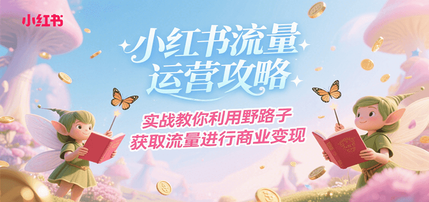 小红书流量运营攻略，实战教你利用野路子获取流量进行商业变现-老K资源网